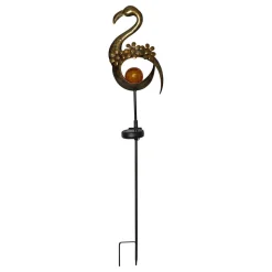 LED-solcellelampe Melilla Fugl i flamingo form
