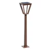 LED-solcellelampe Metro med sensor, corten