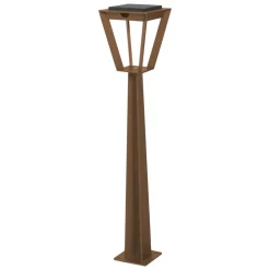 LED-solcellelampe Metro med sensor, corten