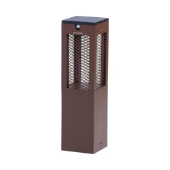 LED-solcellelampe på piedestal Tradition Sensor Corten 40 cm