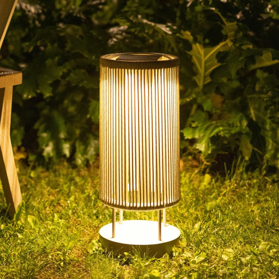 LED-solcellelampe Rop&Strip Højde 58 cm, 3.000 K, 500 lm