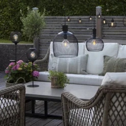 LED-solcellelampe Suinlight med jordspyd