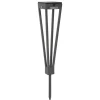 LED-solcellelampe Tinka, 52 cm høj, grå