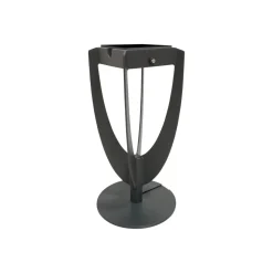 LED-solcellelampe Tulip med fod, grå