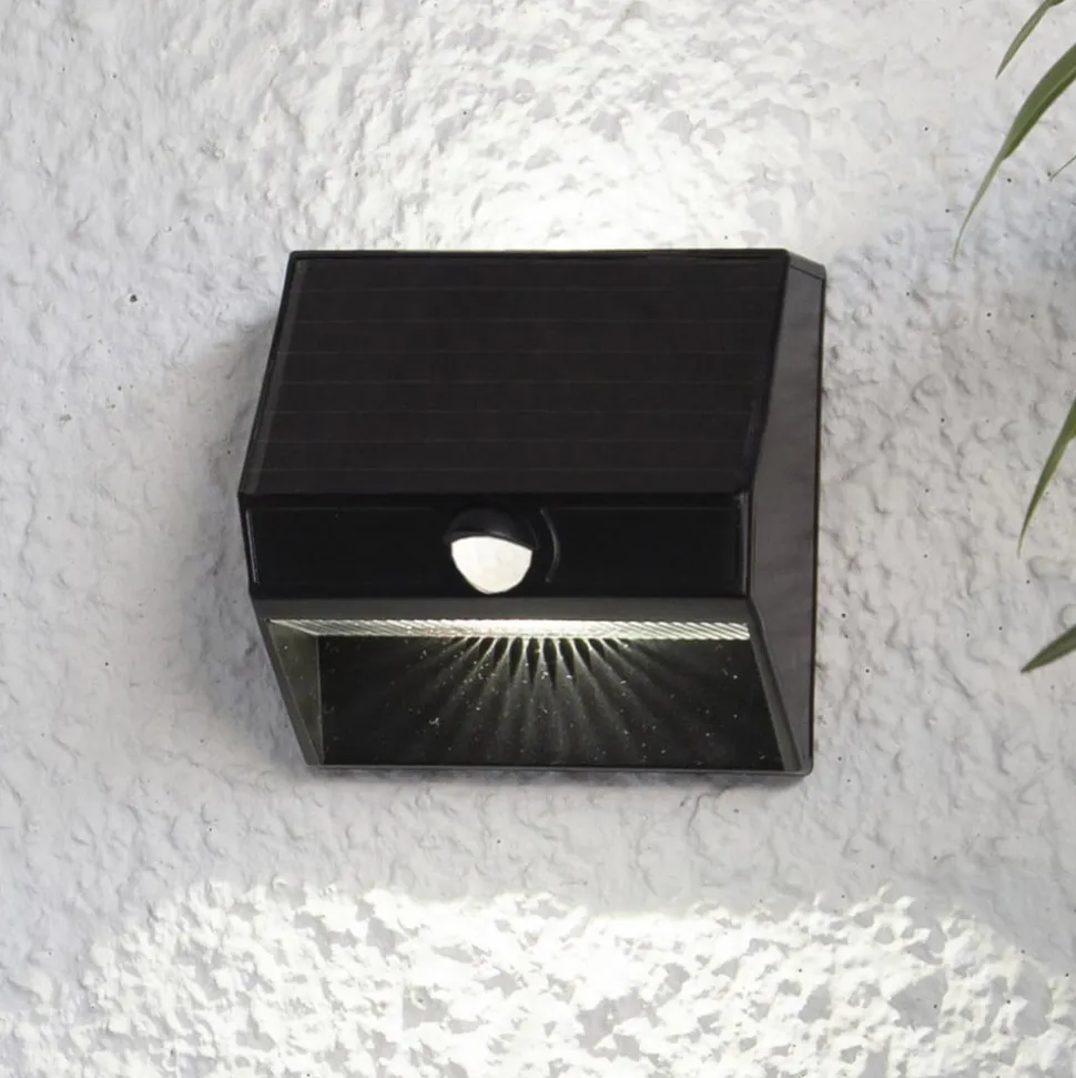 LED-solcellelampe Wally med opad- og downlight