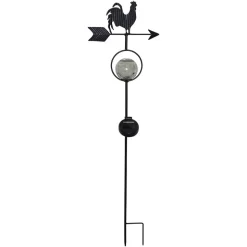 LED-solcellelampe Windy, viser vindretningen