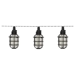 LED-solcellelyskæde Cage, 8 lyskilder