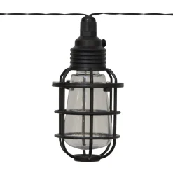 LED-solcellelyskæde Cage, 8 lyskilder