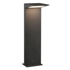 LED-solcellevejbelysning Soleil, antracit, metal, IP54, sensor
