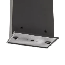 LED-solcellevejbelysning Soleil, antracit, metal, IP54, sensor