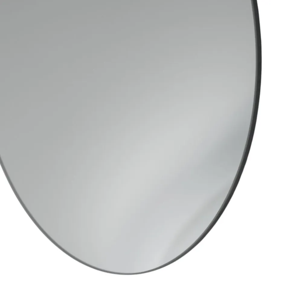 LED-spejl Ring M, Ø 29 cm, glas, varmhvid