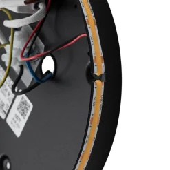 LED-spejl Ring M, Ø 29 cm, glas, varmhvid