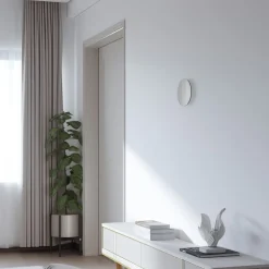 LED-spejl Ring S, Ø 19 cm, glas, varmhvid