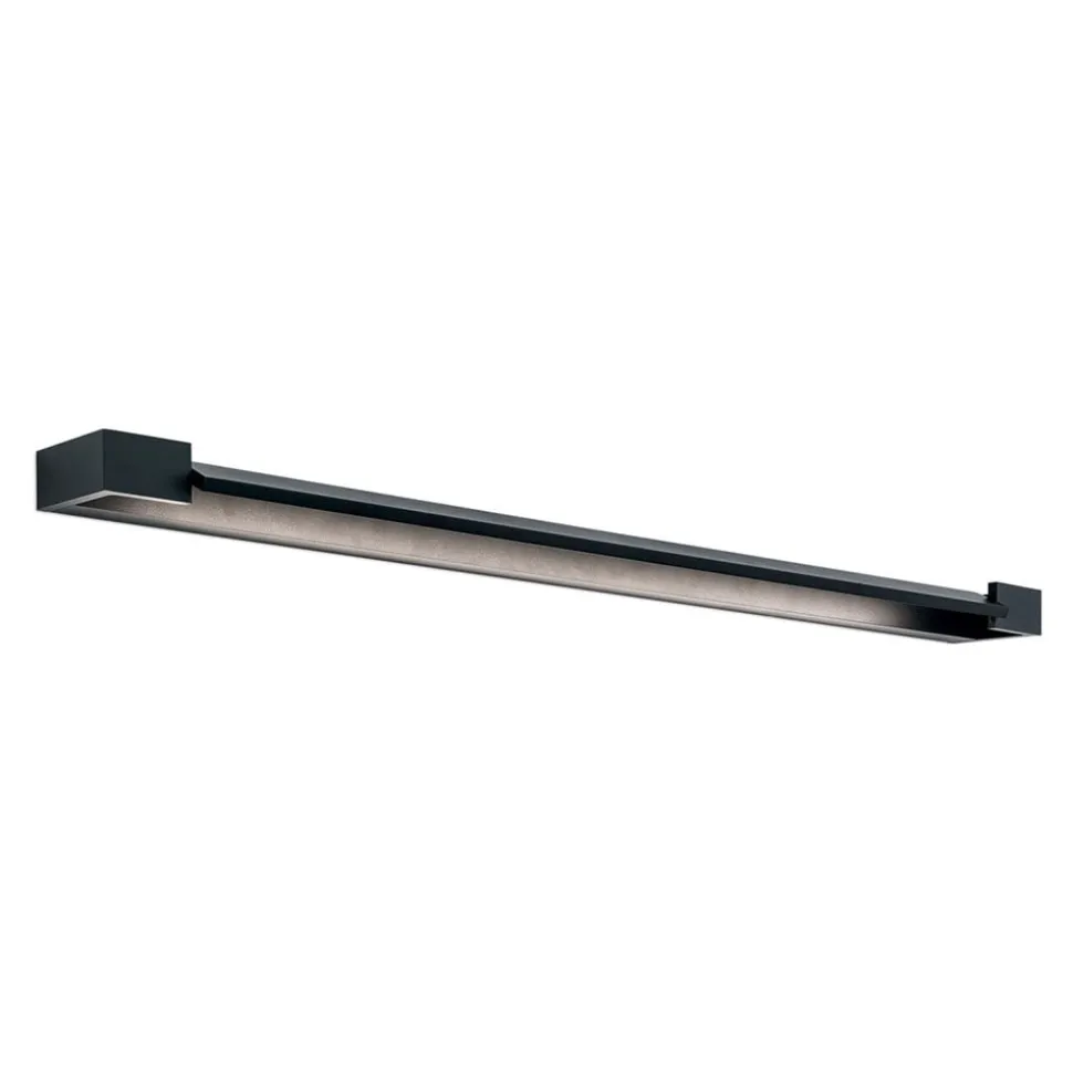LED-spejlbelysning Marilyn i sort, bredde 90 cm