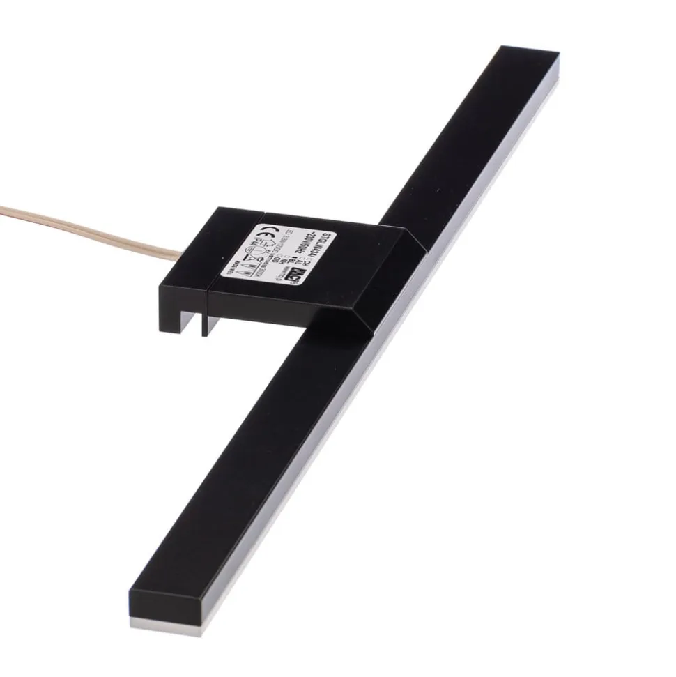 LED-spejlbelysning Triga IP44 sort 40 cm, 3.000K
