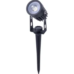 LED-spot med jordspyd SPOTI, sort, 3-sæt, IP44