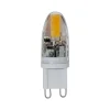 LED-stiftsokkelpære, G9, 1,8 W, klar, 2.800 K, dæmpbar, 200 lm
