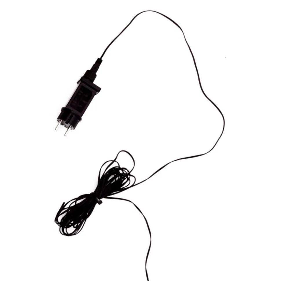 LED-stjerne, ude, med jordspyd, Ø 55 cm, rød