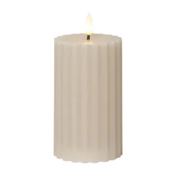 LED-strip beige 15 cm ægte voks batteridrevet