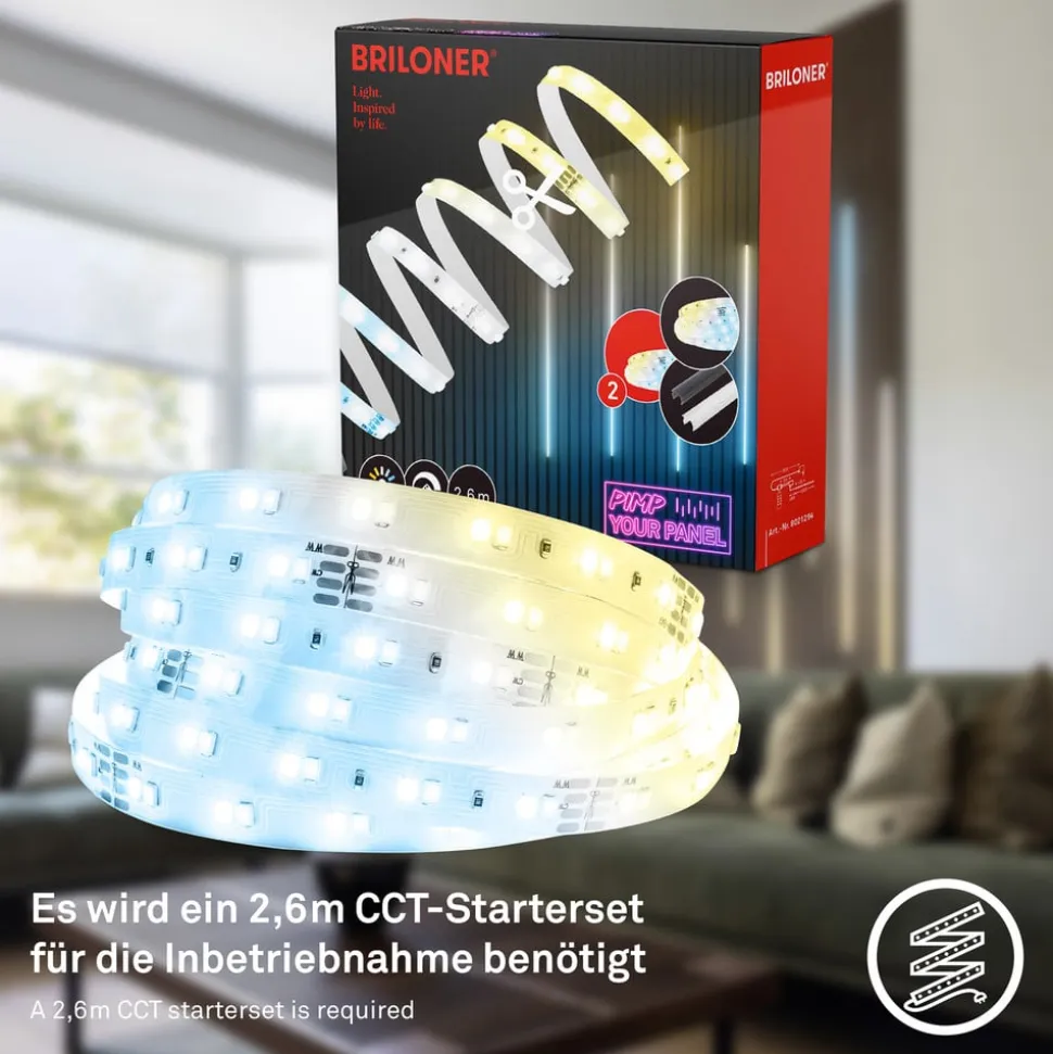 LED-strip Pimp your panel, forlængersæt, CCT, længde 2,6 m