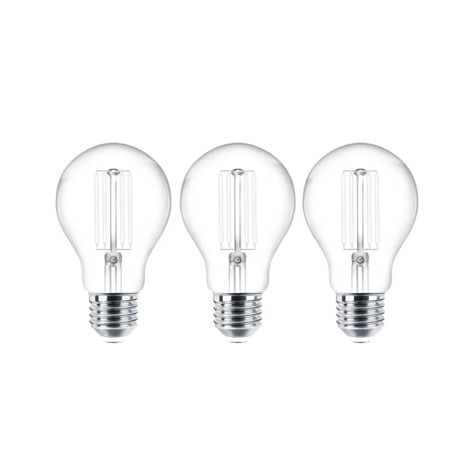 LED-trådpære E27 sæt med 3 stk. 7W 806 lm klar 2.700K