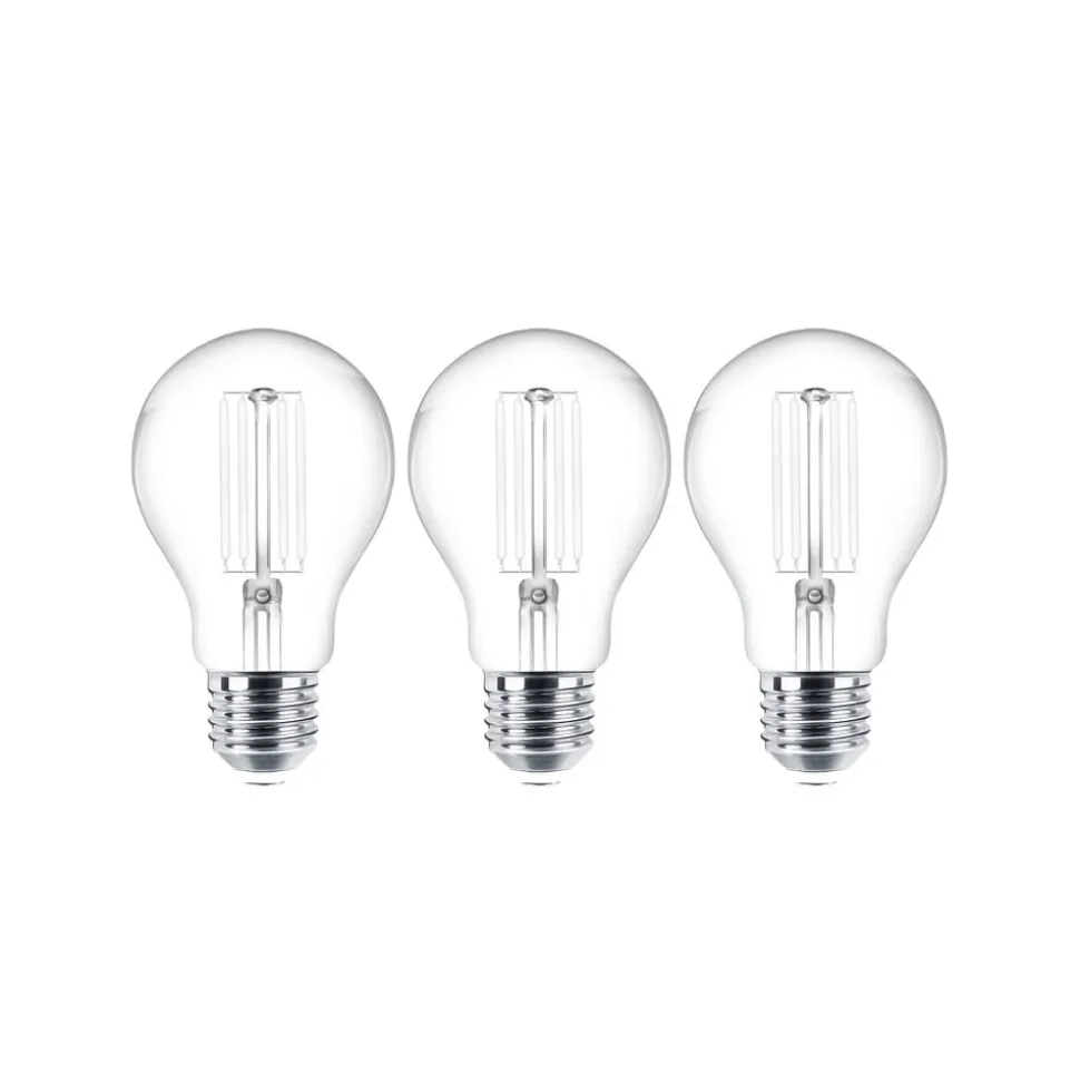 LED-trådpære E27 sæt med 3 stk. 4W 470 lm klar 2.700K