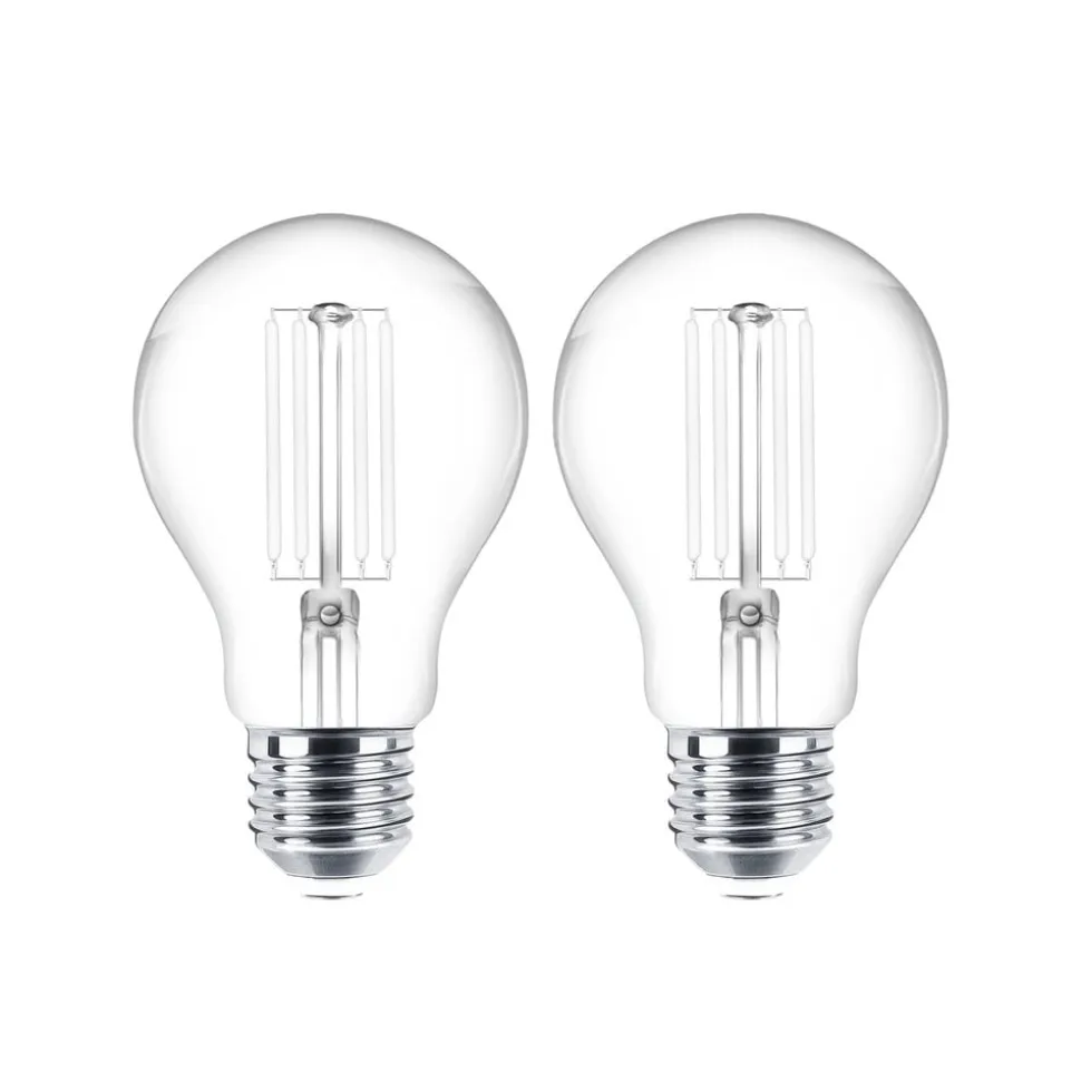 LED-trådpære E27 sæt med 2 stk. 4W 470 lm klar 2.700K