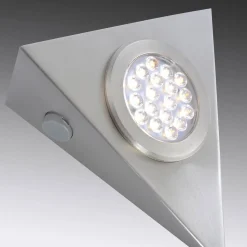 LED-underskabsbelysning Helena, trekant, sæt med 3