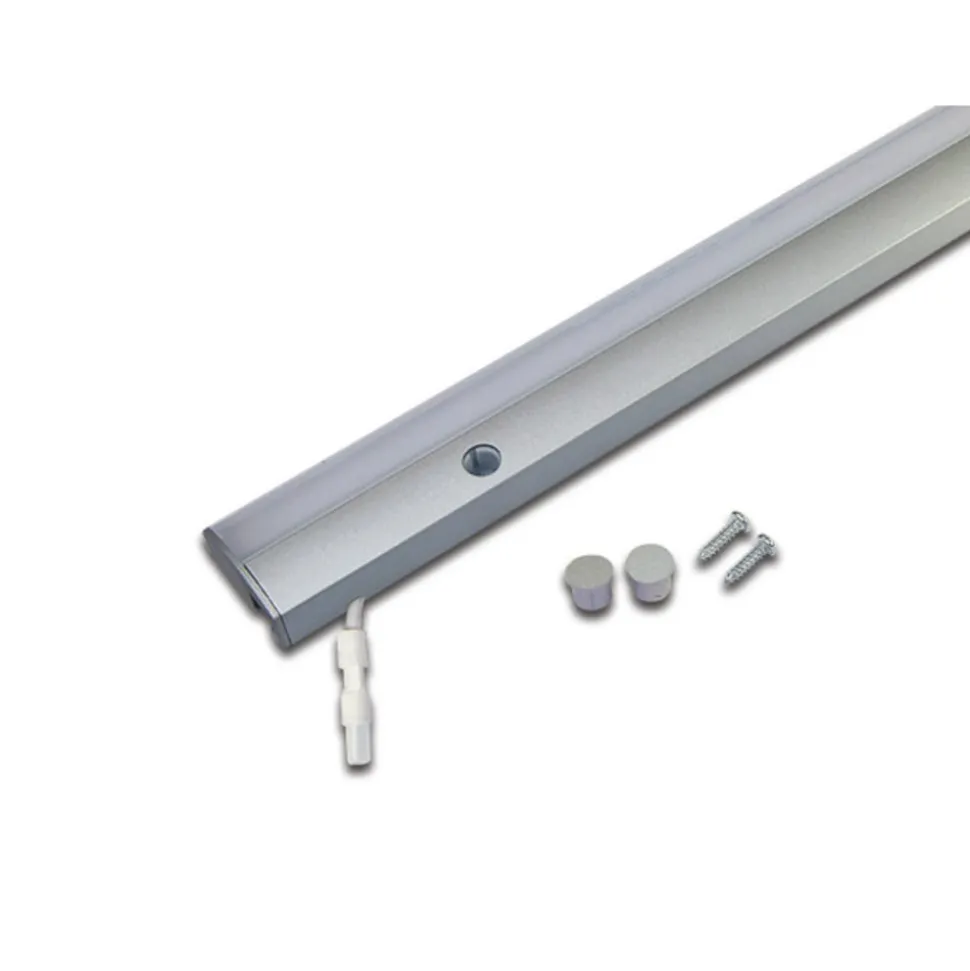 LED-underskabsbelysning ModuLite F, aluminium, 60 cm, 4.000 K, aluminium