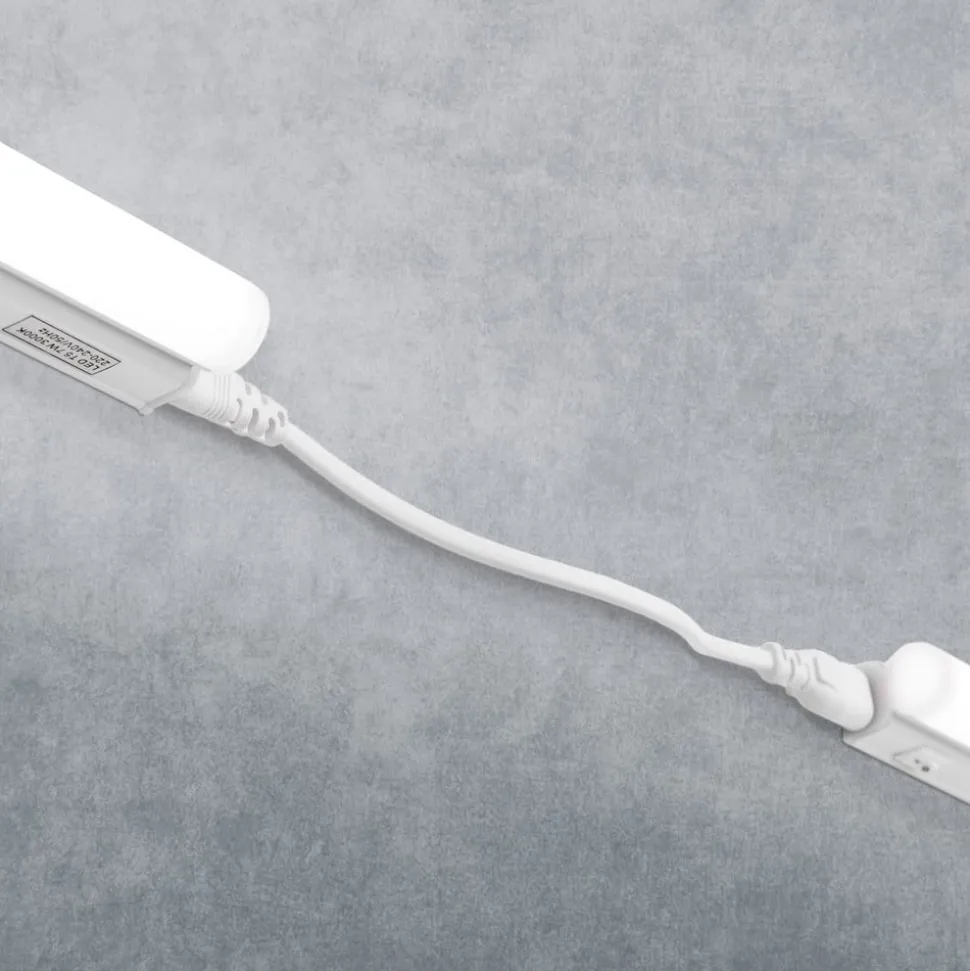 LED-underskabsbelysning Sally, længde 87,7 cm, 14 W, T5, opal