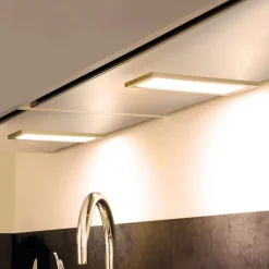 LED-underskabsbelysning Sky 2-sæt 3.000K stål