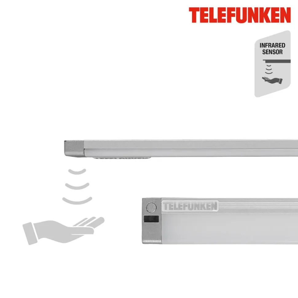 LED-underskabslampe Zeus, længde 57 cm