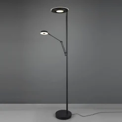 LED-uplight Barrie med læselampe, sort mat