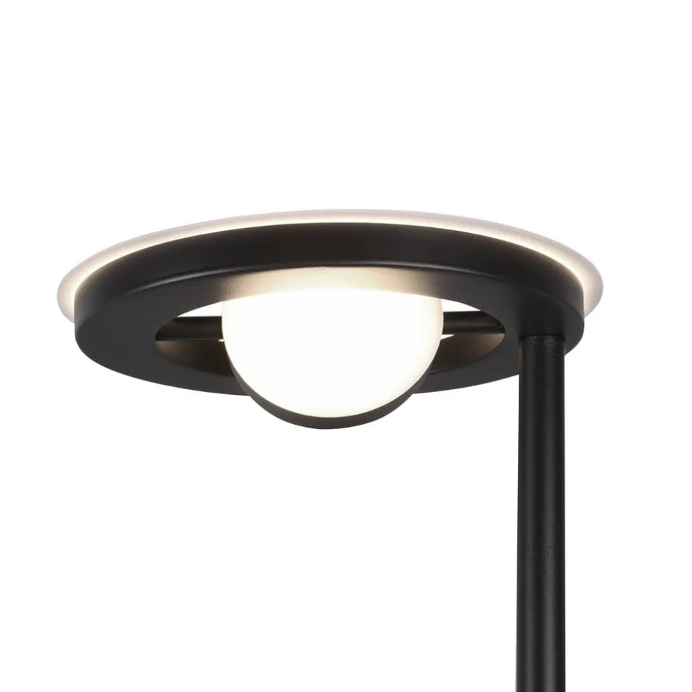 LED-uplight Barrie med læselampe, sort mat