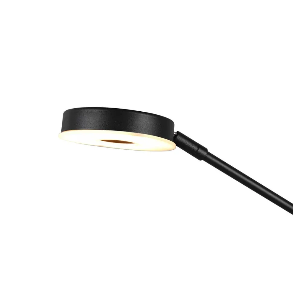 LED-uplight Barrie med læselampe, sort mat