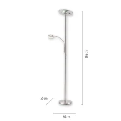 LED-uplight LOLAsmart Rocco med læselampe