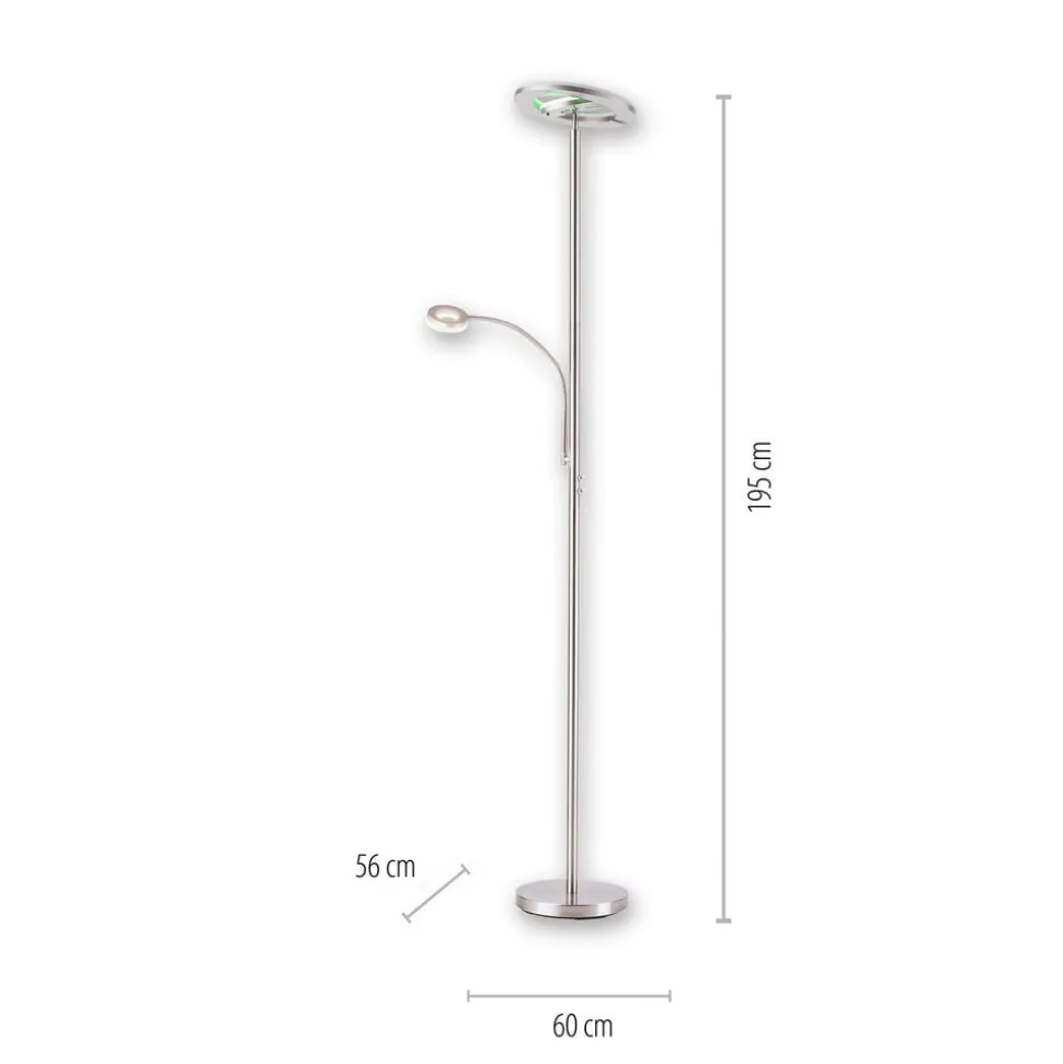 LED-uplight LOLAsmart Rocco med læselampe