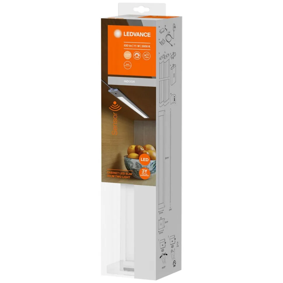 LEDVANCE Cabinet Slim underskabslampe 30cm 2 enheder