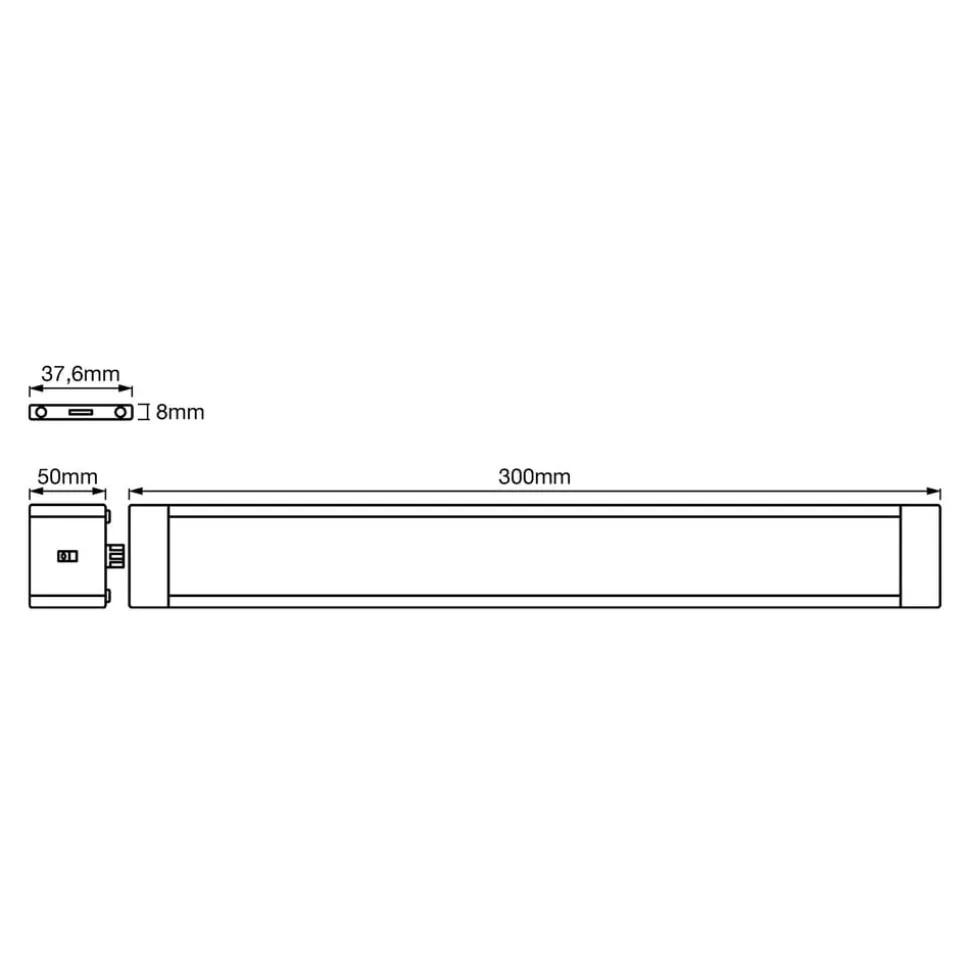 LEDVANCE Cabinet Slim underskabslampe 30cm 2 enheder