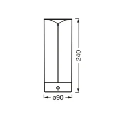 Ledvance Decor Filament LED-bordlampe batteri 24cm