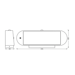 LEDVANCE Endura Style Solar Oval væglampe 4000 K