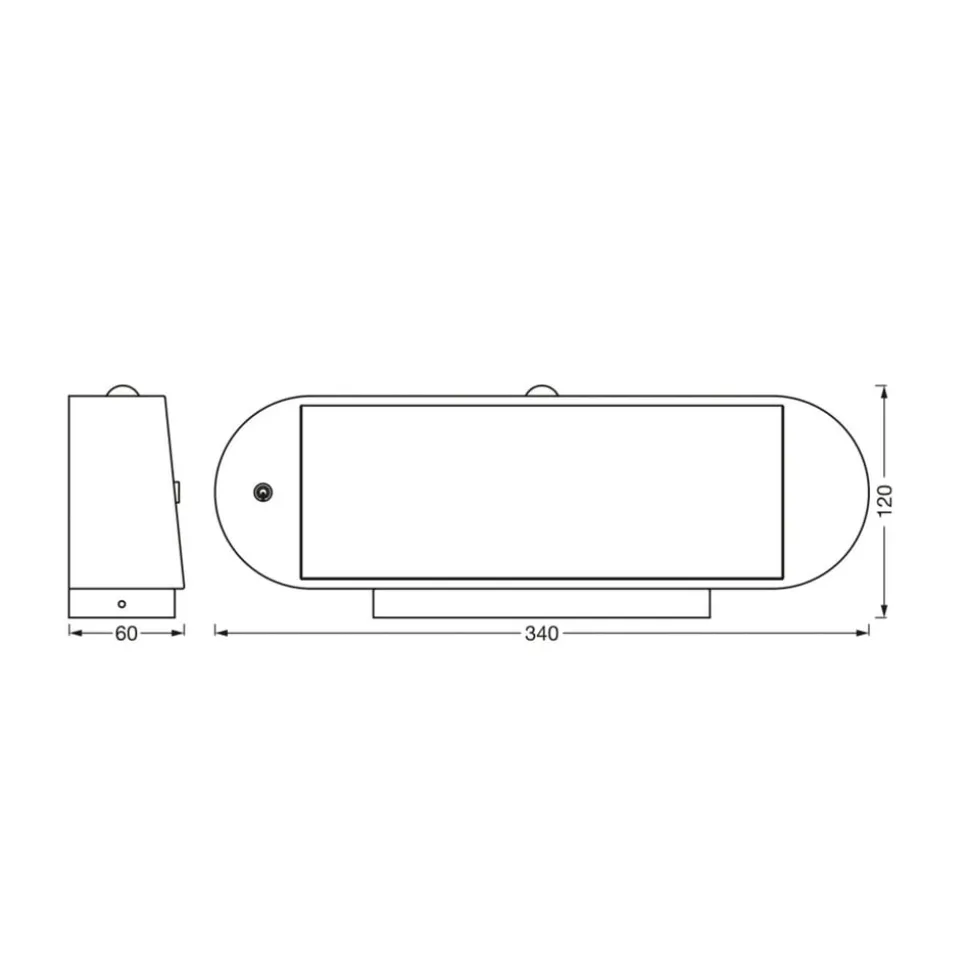 LEDVANCE Endura Style Solar Oval væglampe 4000 K