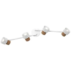 LEDVANCE LED loftspot Cork, GU10, 4-lys, dæmpbar, hvid