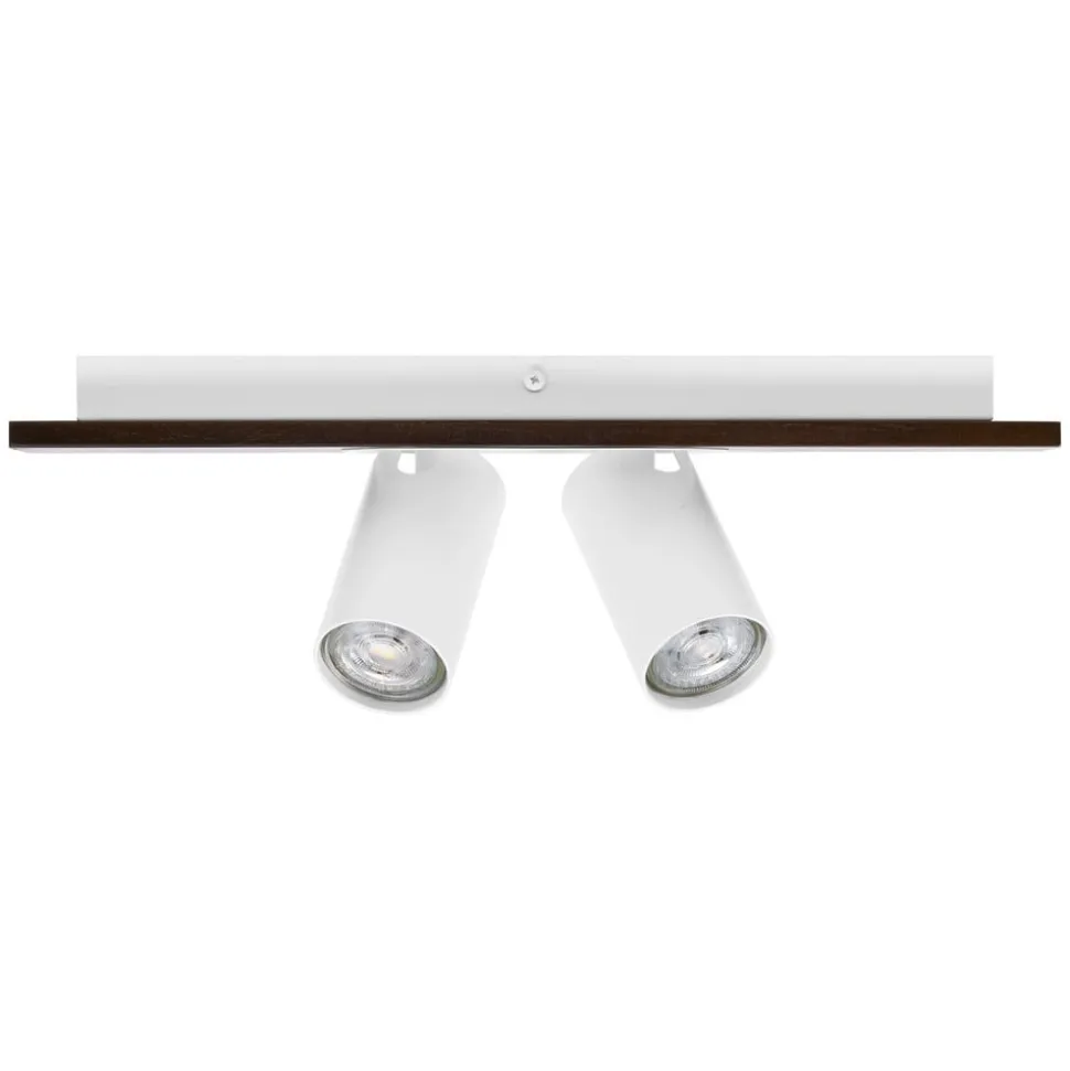 LEDVANCE LED-loftspot Mercury GU10, 2-lys, træ/hvid