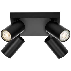 LEDVANCE LED-spot Octagon dæmpbar, 4-lys firkantet sort