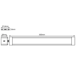 LEDVANCE LED-underskabslampe Slim 50 cm