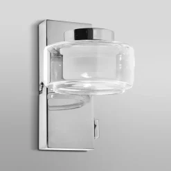 LEDVANCE LED-væglampe Orbis Flame, 1 lyskilde, krom, IP44
