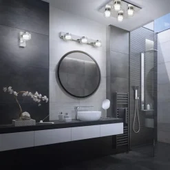 LEDVANCE LED-væglampe Orbis Flame, 3 lyskilder, krom, IP44