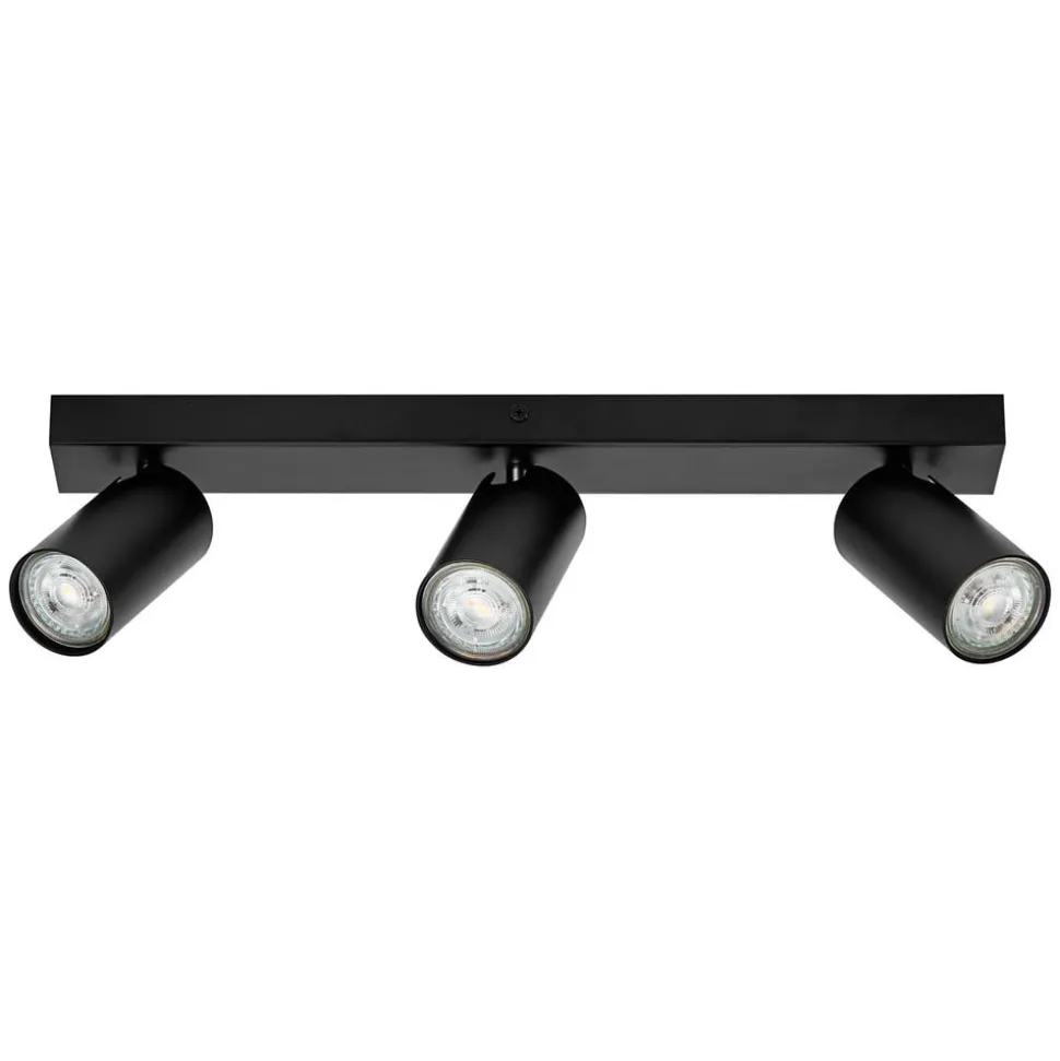 LEDVANCE Octagon LED-spotlight, dæmpbar, tre pærer, sort
