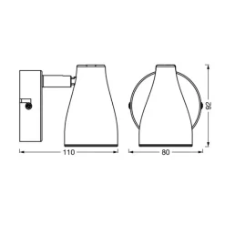 LEDVANCE Pear LED-spot GU10 1 lk hvid